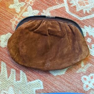 Vintage Suede Clutch